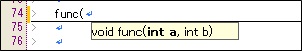 Display of function format