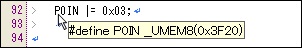 Display of macro definitions